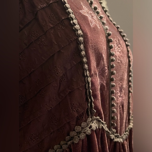 POL Velvety Baby Doll Style BOHO Hippie Chick Top w/beautiful details (Small) - Picture 6 of 16